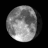 Waning Gibbous, Moon at 20 days in cycle Waning Gibbous, Moon at 20 days in cycle